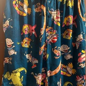 Nickelodeon Cartoon Print Kids Shorts - Blue and Yellow